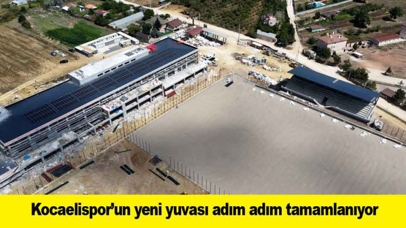 Kocaelispor’un yeni yuvası adım adım tamamlanıyor