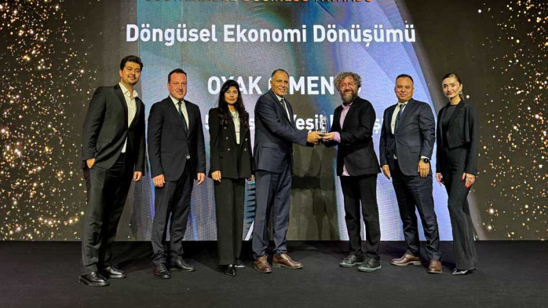 OYAK Çimento’ya ''Döngüsel Ekonomi Dönüşümü'' Ödülü
