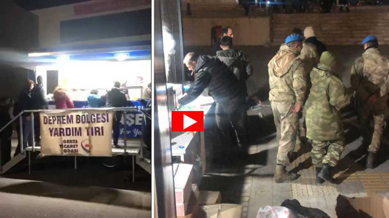 GEBZE TİCARET ODASININ İKİNCİ MOBİL AŞEVİ DE DEPREM BÖLGESİNDE(video)