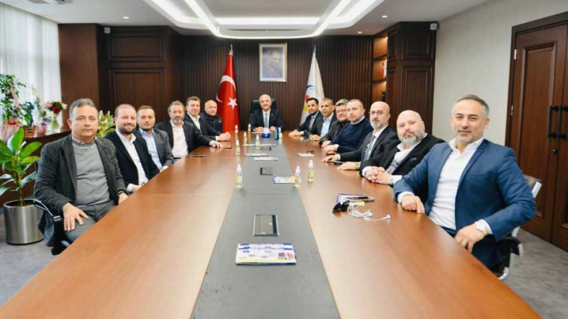 GTO'NUN ÖNCEKİ DÖNEM GENÇ KADROSU BAŞKAN ASLANTAŞ'I ZİYARET ETTİ