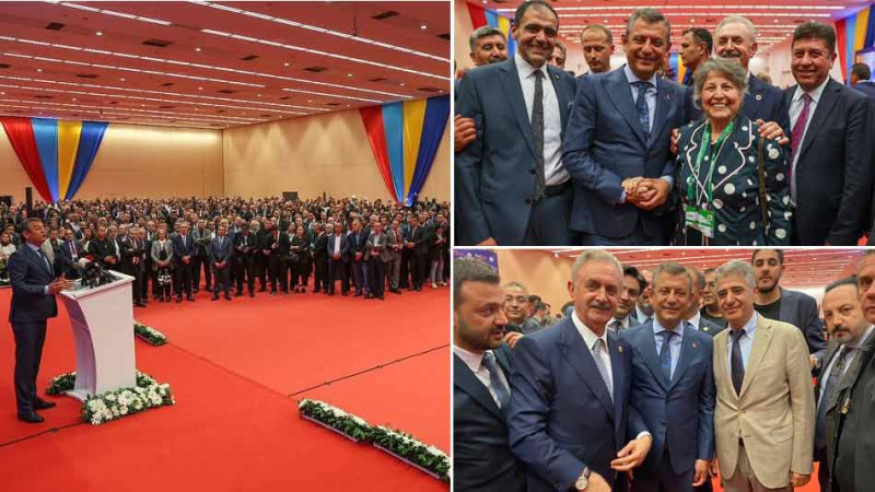 ÖZGÜR ÖZEL'İ TOBB GENEL KURULUNDA GEBZELİ ÇİLER ÇİFTİ KARŞILADI